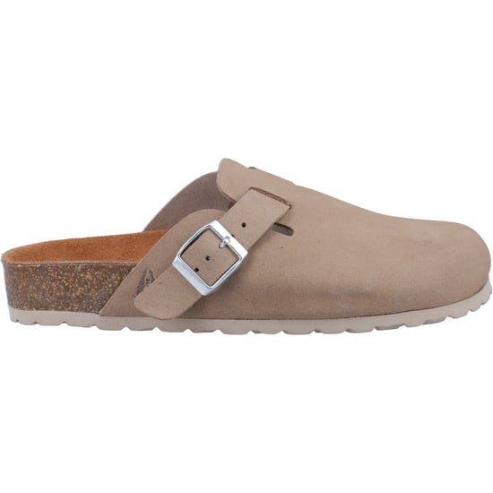 Hush Puppies Bailey Damen Maultiere Aus Wildleder In Taupe - Image 1