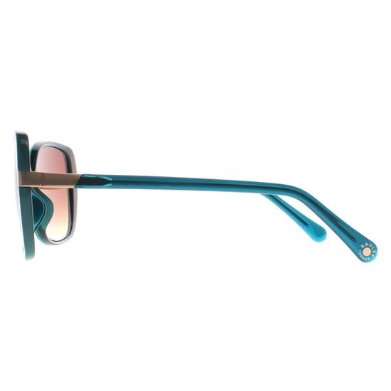 Radley Morwenna 107 glänzende Sonnenbrille mit grünem Kristall und braunem Farbverlauf - Image 3