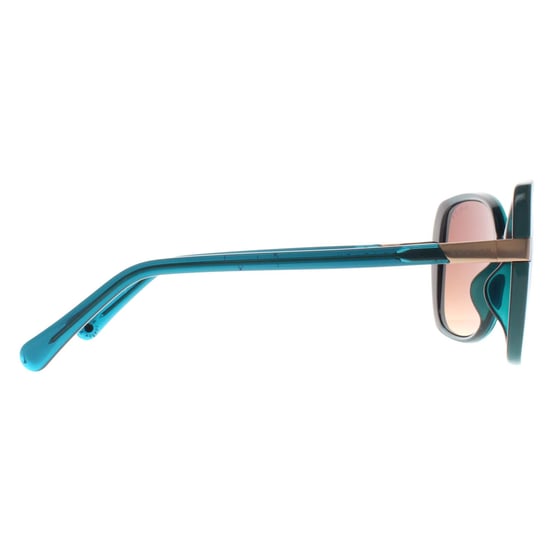 Radley Morwenna 107 glänzende Sonnenbrille mit grünem Kristall und braunem Farbverlauf - Image 4