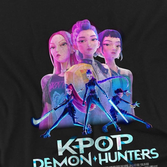 K-Pop Demon Hunters - "Huntrix" T-Shirt für Kinder (Schwarz) - Image 2