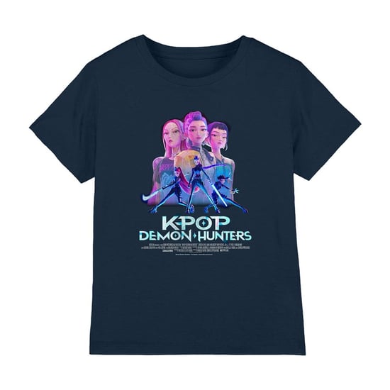 K-Pop Demon Hunters - "Huntrix" T-Shirt für Kinder (Marine) - Image 1