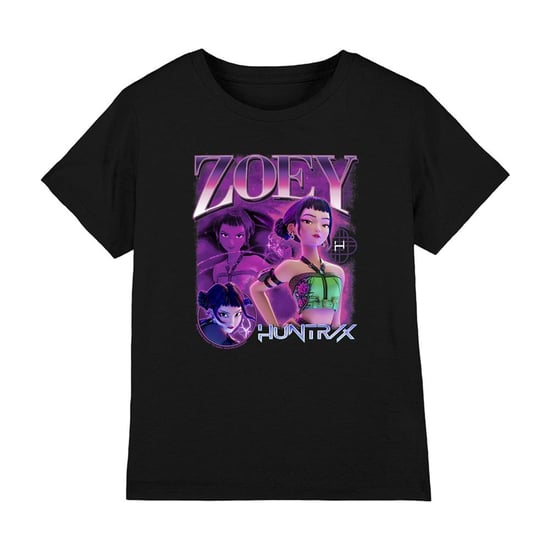 K-Pop Demon Hunters - "Huntr/X" T-Shirt für Kinder (Schwarz) - Image 1