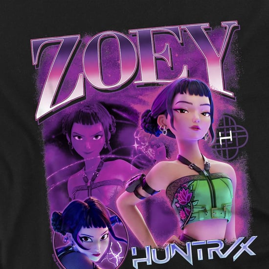 K-Pop Demon Hunters - "Huntr/X" T-Shirt für Kinder (Schwarz) - Image 3