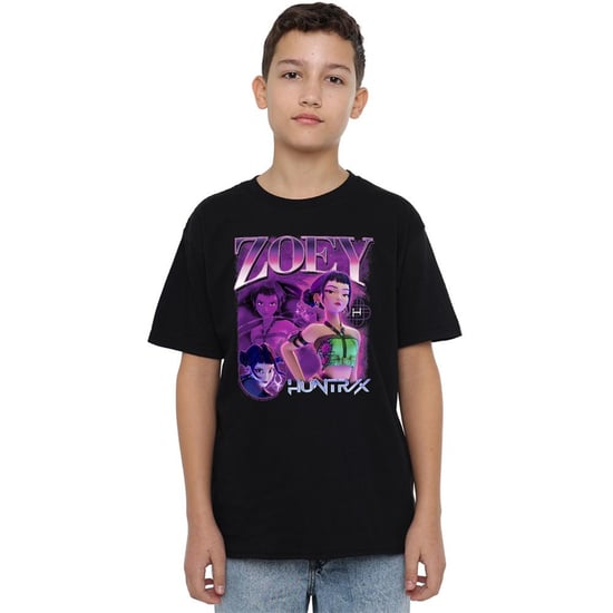K-Pop Demon Hunters - "Huntr/X" T-Shirt für Kinder (Schwarz) - Image 5