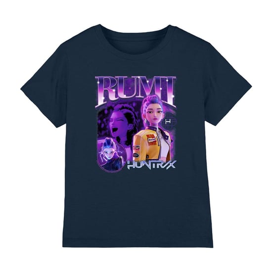 K-Pop Demon Hunters - "Huntr/X" T-Shirt für Kinder (Marine) - Image 1
