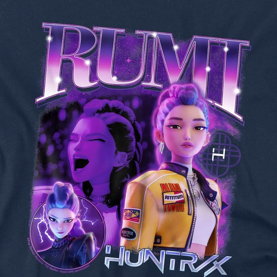 K-Pop Demon Hunters - "Huntr/X" T-Shirt für Kinder (Marine) - Image 2