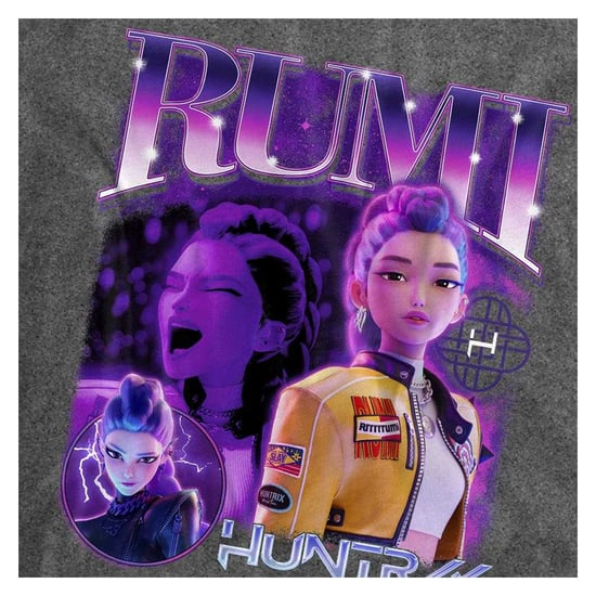 K-Pop Demon Hunters - "Huntr/X" T-Shirt für Herren/Damen Unisex (Vintage-Waschung/Schwarz) - Image 3