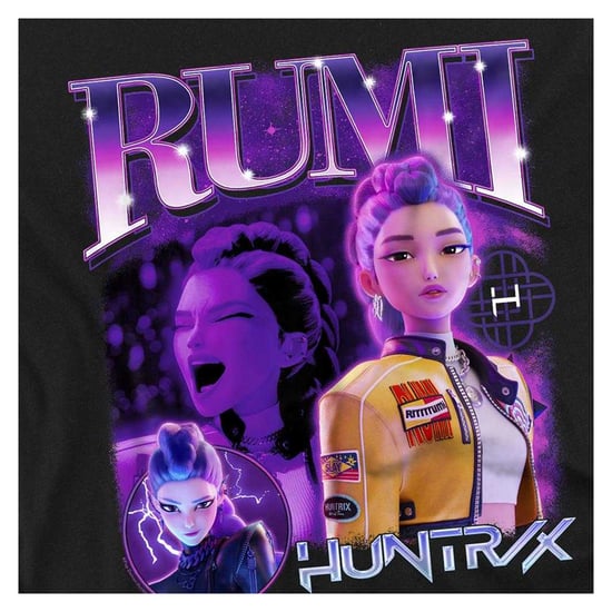 K-Pop Demon Hunters - "Huntr/X" T-Shirt für Herren/Damen Unisex (Schwarz) - Image 3