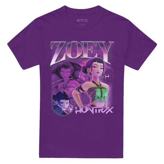 K-Pop Demon Hunters - "Huntr/X" T-Shirt für Herren/Damen Unisex (Violett) - Image 1