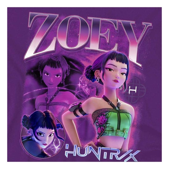 K-Pop Demon Hunters - "Huntr/X" T-Shirt für Herren/Damen Unisex (Violett) - Image 3