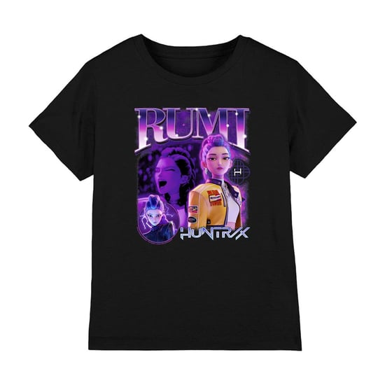 K-Pop Demon Hunters - "Huntr/X" T-Shirt für Kinder (Schwarz) - Image 1