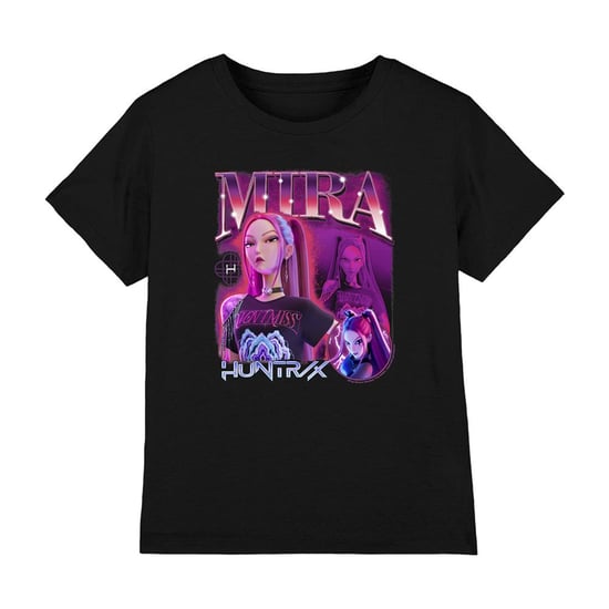 K-Pop Demon Hunters - "Huntr/X" T-Shirt für Kinder (Schwarz) - Image 1