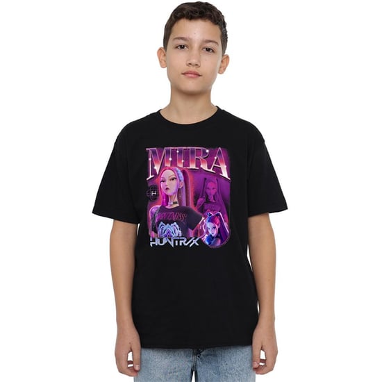 K-Pop Demon Hunters - "Huntr/X" T-Shirt für Kinder (Schwarz) - Image 5