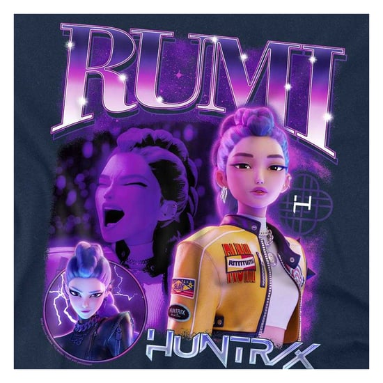 K-Pop Demon Hunters - "Huntr/X" T-Shirt für Herren/Damen Unisex (Marine) - Image 3