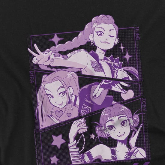 K-Pop Demon Hunters - T-Shirt für Kinder (Schwarz) - Image 2