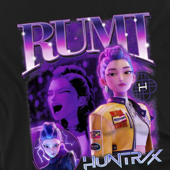 K-Pop Demon Hunters - "Huntr/X" T-Shirt für Kinder (Schwarz/Schwarz) - Image 2