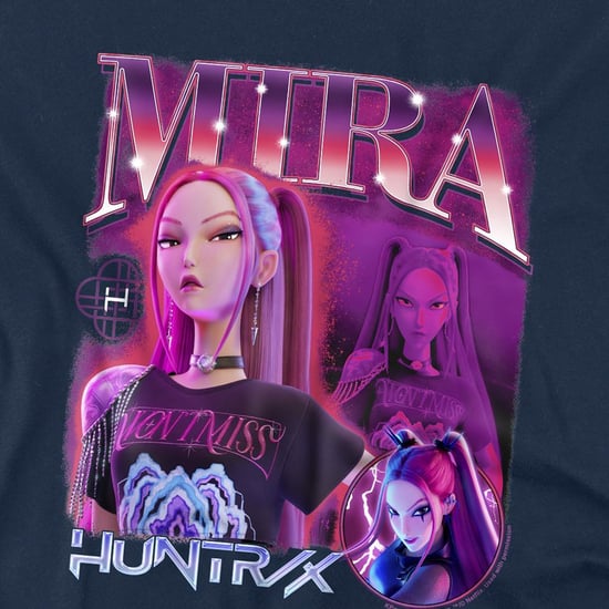 K-Pop Demon Hunters - "Huntr/X" T-Shirt für Kinder (Marine) - Image 3