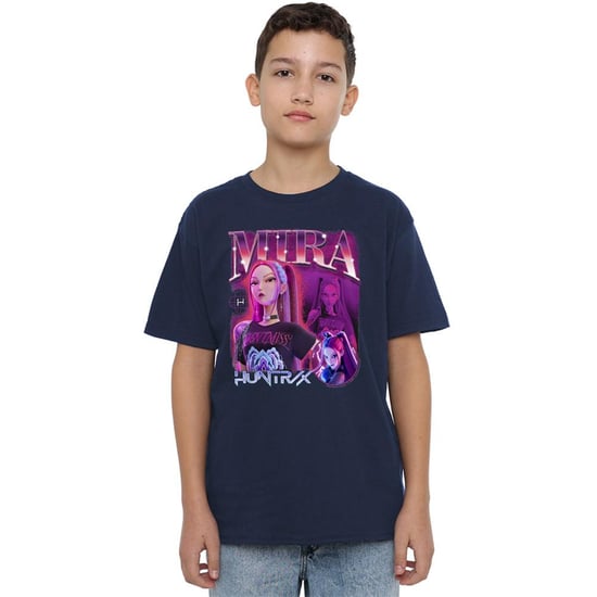 K-Pop Demon Hunters - "Huntr/X" T-Shirt für Kinder (Marine) - Image 5
