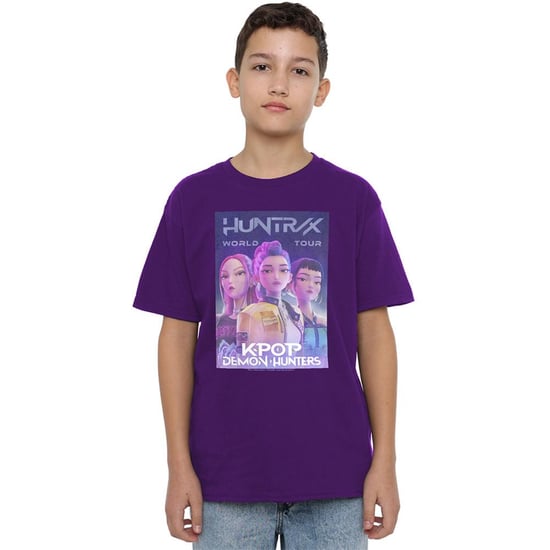 K-Pop Demon Hunters - "World Tour" T-Shirt für Kinder (Violett) - Image 5