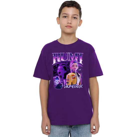 K-Pop Demon Hunters - "Huntr/X" T-Shirt für Kinder (Violett) - Image 4