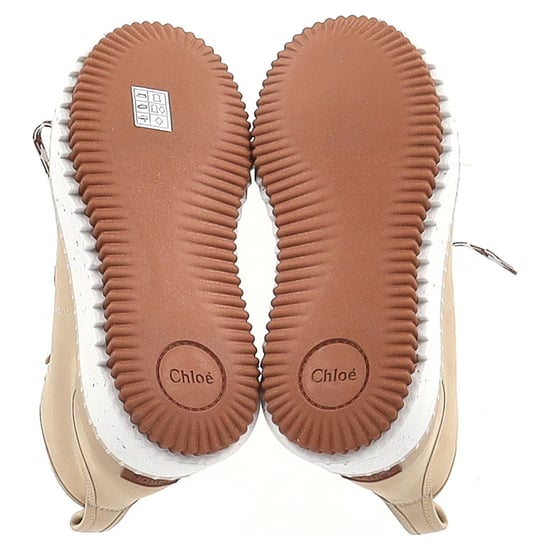 Chloé Lilli Nubuk-Plateau-Stiefeletten aus beigem Lammfell - Image 6
