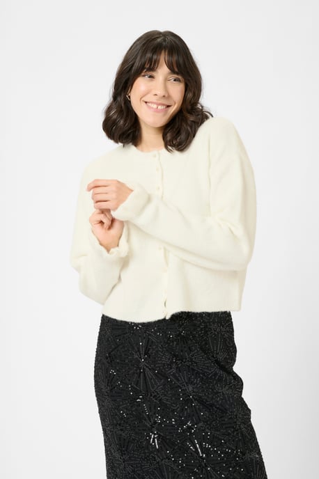Strickjacke KAcourson Strickjacke Loose fit white - Image 3