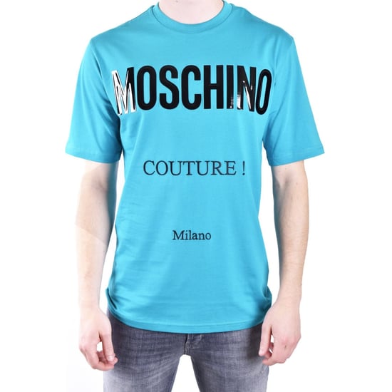 Moschino Couture - Grünes T-shirt Mit Glänzendem Logo - Image 2