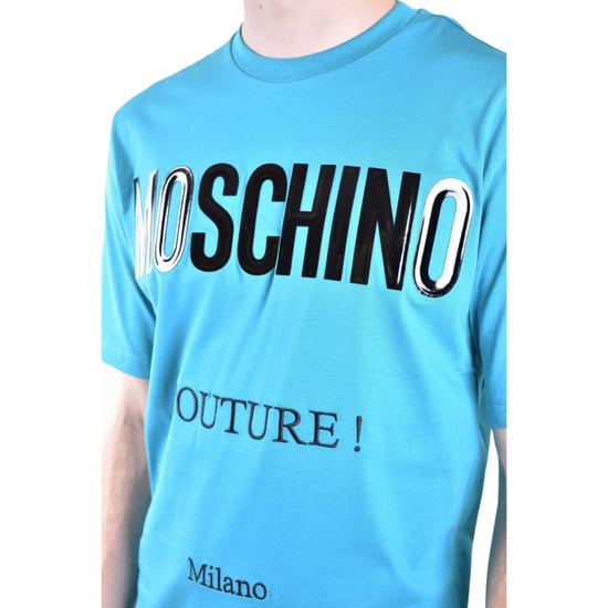 Moschino Couture - Grünes T-shirt Mit Glänzendem Logo - Image 4