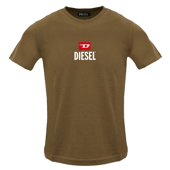 Diesel - Just Small - T-shirt Mit Neuem D-logo In Braun Mit Kaffeelikör - Image 1