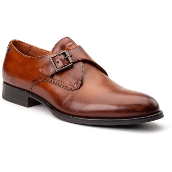 Base London Faraday Leder Herren Schuhe in gebranntem Tan - Image 1