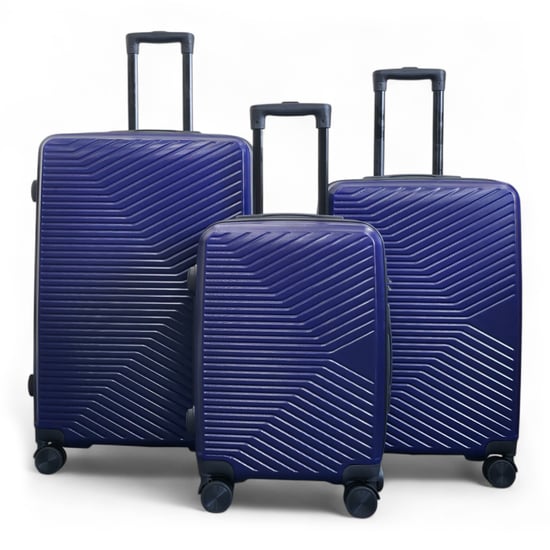 Hartschalenkoffer Marineblau Robuster 8-Rad-Handgepäckkoffer - Image 2