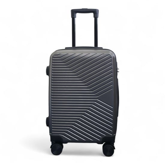 Hartschalen-Handgepäckkoffer, grau, 48 x 37 x 20 cm, passend für Easyjet, Ryanair - Image 2