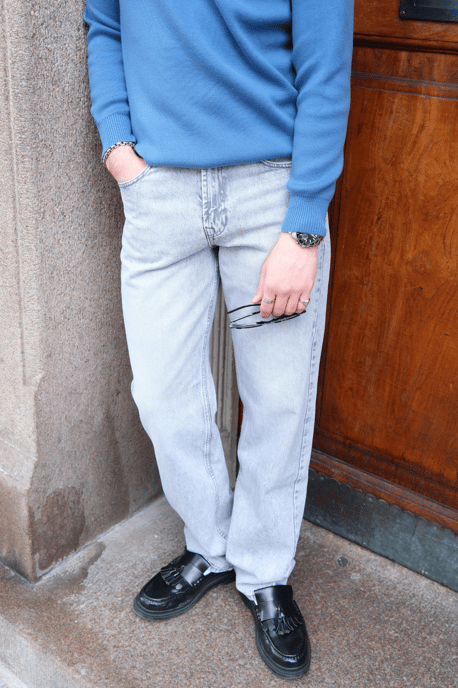 Relaxed Fit Jeans - Grauer Denim - Image 2
