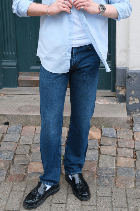 Relaxed Fit Jeans - Dunkelblauer Denim - Image 2