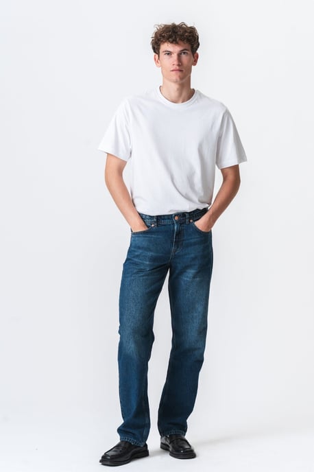 Relaxed Fit Jeans - Dunkelblauer Denim - Image 3