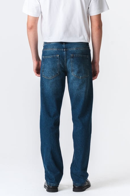 Relaxed Fit Jeans - Dunkelblauer Denim - Image 5