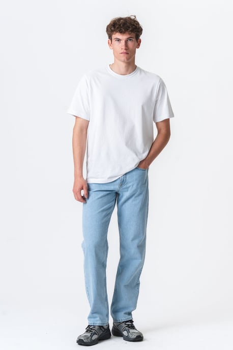 Relaxed Fit Jeans - Hellblauer Denim - Image 3