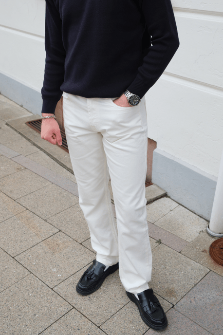 Relaxed Fit Jeans - Weißer Denim - Image 2