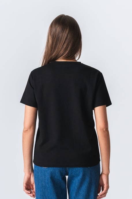 Lockeres T-Shirt „Leah“ - Schwarz - Image 3