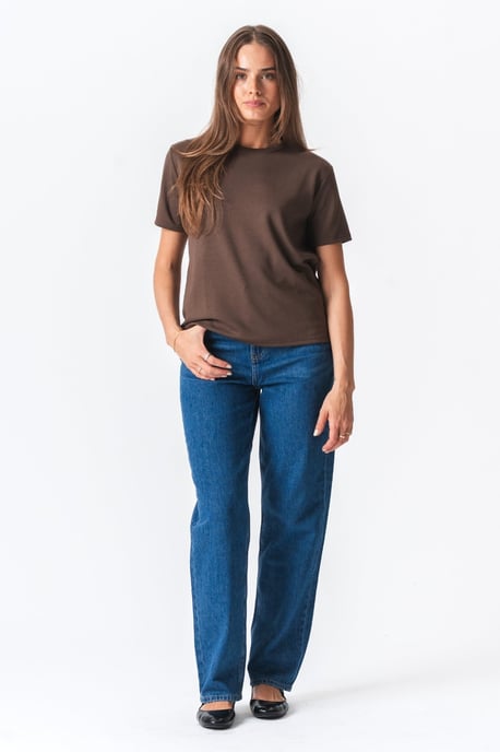 Lockeres T-Shirt „Leah“ - Braun - Image 2