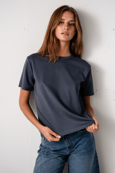 Lockeres T-Shirt Leah - Grau - Image 2