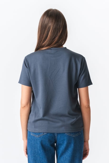 Lockeres T-Shirt Leah - Grau - Image 4