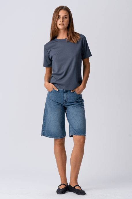 Jeans-Jogginghose - Blauer Denim - Image 4