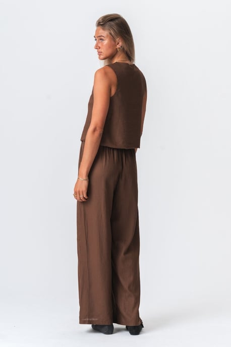 Leinenhose - Braun - Image 4