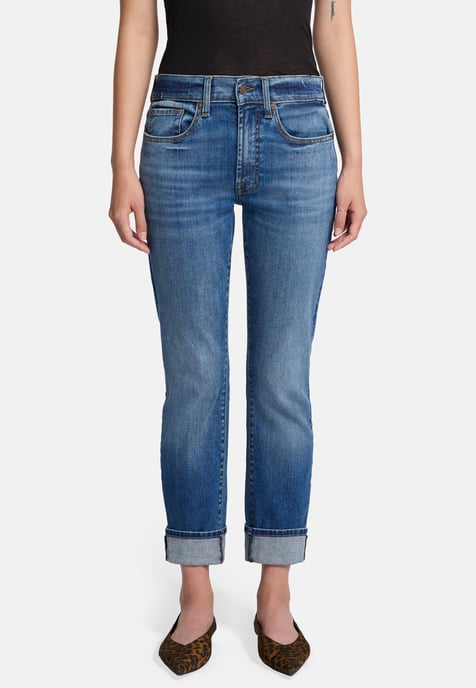 Damen Jeans Relaxed Skinny Slim Fit - Image 1