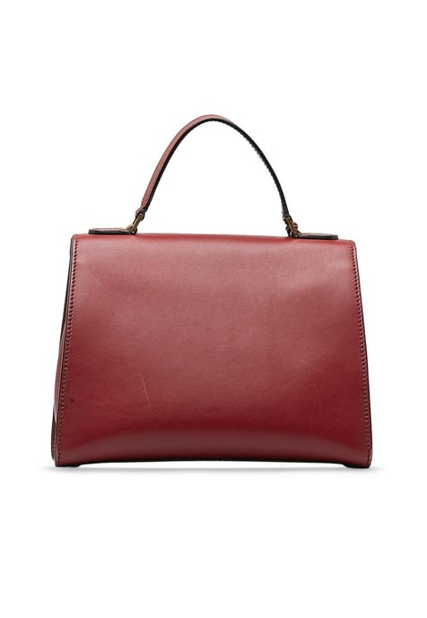 Gebrauchte elegante Handtasche mit Henkel und verstellbarem Schultergurt - Image 3
