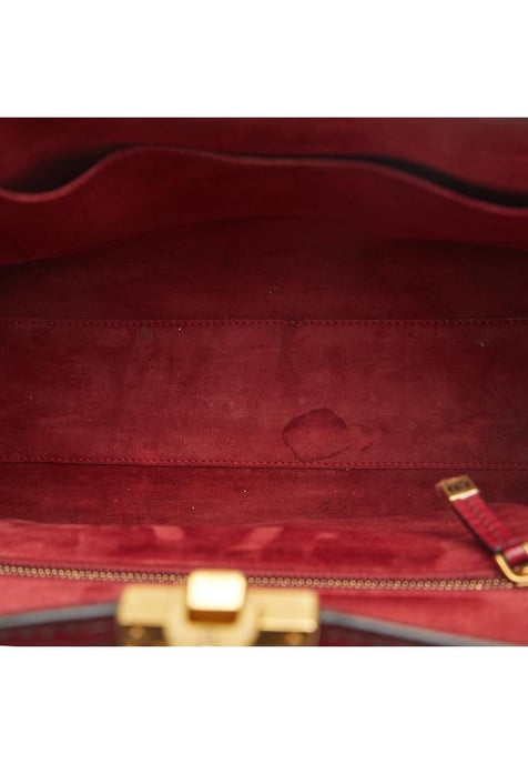 Gebrauchte elegante Handtasche mit Henkel und verstellbarem Schultergurt - Image 5
