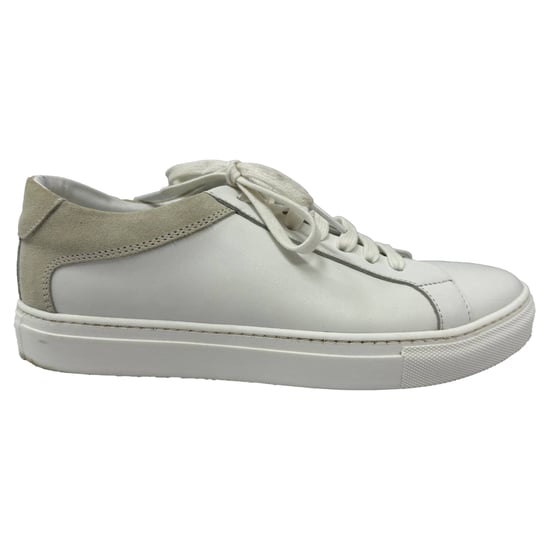 Iris & Ink Niedrig-Top Sneakers aus weißem Leder und Wildleder - Image 1