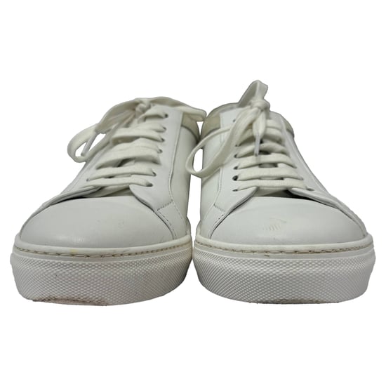 Iris & Ink Niedrig-Top Sneakers aus weißem Leder und Wildleder - Image 2