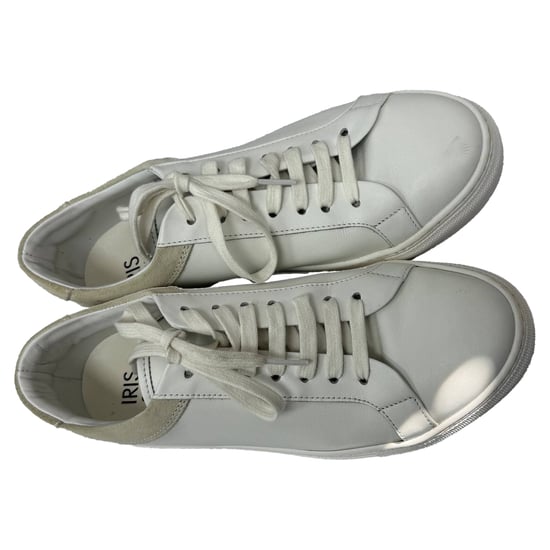 Iris & Ink Niedrig-Top Sneakers aus weißem Leder und Wildleder - Image 5
